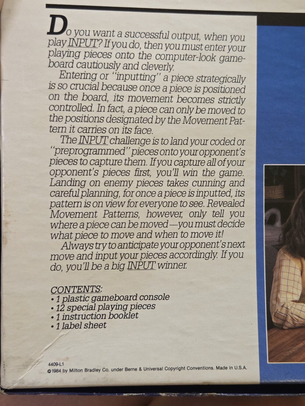 1984 Milton Bradley Co. INPUT Strategy Complete Game w. Original Instructions - Picture 8 of 10